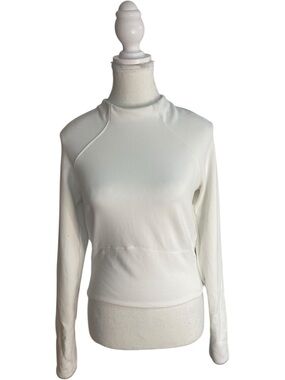 Lululemon Hill and Valley Rulu Mock Neck White